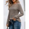 imageAUTOMET Womens Lace Long Sleeve Shirt Fall Top Fashion Dreesy Casual Tunic Sweaters Mesh Clothes Trendy Work Cute OutfitsCoffee