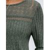 imageAUTOMET Womens Lace Long Sleeve Shirt Fall Top Fashion Dreesy Casual Tunic Sweaters Mesh Clothes Trendy Work Cute OutfitsGreen