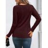 imageAUTOMET Womens Lace Long Sleeve Shirt Fall Top Fashion Dreesy Casual Tunic Sweaters Mesh Clothes Trendy Work Cute OutfitsMaroon