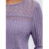 imageAUTOMET Womens Lace Long Sleeve Shirt Fall Top Fashion Dreesy Casual Tunic Sweaters Mesh Clothes Trendy Work Cute OutfitsPurple