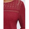 imageAUTOMET Womens Lace Long Sleeve Shirt Fall Top Fashion Dreesy Casual Tunic Sweaters Mesh Clothes Trendy Work Cute OutfitsRed