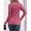 imageAUTOMET Womens Lace Long Sleeve Shirt Fall Top Fashion Dreesy Casual Tunic Sweaters Mesh Clothes Trendy Work Cute OutfitsRose