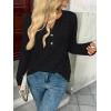 imageAUTOMET Womens Long Sleeve Henley Shirts Fall Lightweight Sweaters Dressy Casual Tunic Tops Fashion Clothes 2025Black