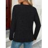 imageAUTOMET Womens Long Sleeve Henley Shirts Fall Lightweight Sweaters Dressy Casual Tunic Tops Fashion Clothes 2025Black