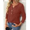 imageAUTOMET Womens Long Sleeve Henley Shirts Fall Lightweight Sweaters Dressy Casual Tunic Tops Fashion Clothes 2025Caramel
