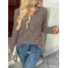 imageAUTOMET Womens Long Sleeve Henley Shirts Fall Lightweight Sweaters Dressy Casual Tunic Tops Fashion Clothes 2025Coffeegrey