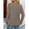 imageAUTOMET Womens Long Sleeve Henley Shirts Fall Lightweight Sweaters Dressy Casual Tunic Tops Fashion Clothes 2025Coffeegrey