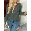imageAUTOMET Womens Long Sleeve Henley Shirts Fall Lightweight Sweaters Dressy Casual Tunic Tops Fashion Clothes 2025Green