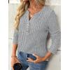imageAUTOMET Womens Long Sleeve Henley Shirts Fall Lightweight Sweaters Dressy Casual Tunic Tops Fashion Clothes 2025Grey
