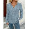 imageAUTOMET Womens Long Sleeve Henley Shirts Fall Lightweight Sweaters Dressy Casual Tunic Tops Fashion Clothes 2025Lightblue