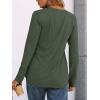 imageAUTOMET Womens Long Sleeve Shirts 2025 Fall Fashion Dressy Casual Tops Trendy Henley Blouses Cute Work Outfits ClothesArmy Green