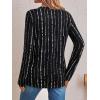 imageAUTOMET Womens Long Sleeve Shirts 2025 Fall Fashion Dressy Casual Tops Trendy Henley Blouses Cute Work Outfits ClothesBlack Dot Line