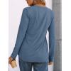 imageAUTOMET Womens Long Sleeve Shirts 2025 Fall Fashion Dressy Casual Tops Trendy Henley Blouses Cute Work Outfits ClothesBlue
