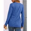 imageAUTOMET Womens Long Sleeve Shirts 2025 Fall Fashion Dressy Casual Tops Trendy Henley Blouses Cute Work Outfits ClothesBright Blue