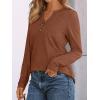 imageAUTOMET Womens Long Sleeve Shirts 2025 Fall Fashion Dressy Casual Tops Trendy Henley Blouses Cute Work Outfits ClothesMaple