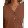 imageAUTOMET Womens Long Sleeve Shirts 2025 Fall Fashion Dressy Casual Tops Trendy Henley Blouses Cute Work Outfits ClothesMaple