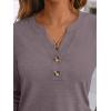 imageAUTOMET Womens Long Sleeve Shirts 2025 Fall Fashion Dressy Casual Tops Trendy Henley Blouses Cute Work Outfits ClothesRose Taupe