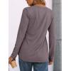 imageAUTOMET Womens Long Sleeve Shirts 2025 Fall Fashion Dressy Casual Tops Trendy Henley Blouses Cute Work Outfits ClothesRose Taupe