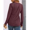 imageAUTOMET Womens Long Sleeve Shirts 2025 Fall Fashion Dressy Casual Tops Trendy Henley Blouses Cute Work Outfits ClothesWine