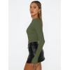 imageAUTOMET Womens Long Sleeve Shirts Basic Compression Going Out Crop Tops Fall Fashion Y2K Clothes 2025Armygreen