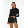 imageAUTOMET Womens Long Sleeve Shirts Basic Compression Going Out Crop Tops Fall Fashion Y2K Clothes 2025Black