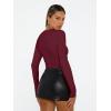 imageAUTOMET Womens Long Sleeve Shirts Basic Compression Going Out Crop Tops Fall Fashion Y2K Clothes 2025Burgundy