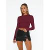 imageAUTOMET Womens Long Sleeve Shirts Basic Compression Going Out Crop Tops Fall Fashion Y2K Clothes 2025Burgundy