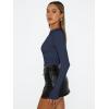 imageAUTOMET Womens Long Sleeve Shirts Basic Compression Going Out Crop Tops Fall Fashion Y2K Clothes 2025Navy