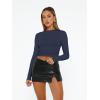 imageAUTOMET Womens Long Sleeve Shirts Basic Compression Going Out Crop Tops Fall Fashion Y2K Clothes 2025Navy