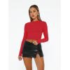 imageAUTOMET Womens Long Sleeve Shirts Basic Compression Going Out Crop Tops Fall Fashion Y2K Clothes 2025Red