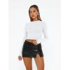 imageAUTOMET Womens Long Sleeve Shirts Basic Compression Going Out Crop Tops Fall Fashion Y2K Clothes 2025White
