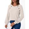 imageAUTOMET Womens Long Sleeve Shirts Casual Tunic Work Tops Cute Pullover Sweaters Early Fall Outfits 2025 Winter ClothingApricot