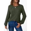 imageAUTOMET Womens Long Sleeve Shirts Casual Tunic Work Tops Cute Pullover Sweaters Early Fall Outfits 2025 Winter ClothingArmy Green