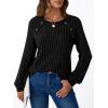 imageAUTOMET Womens Long Sleeve Shirts Casual Tunic Work Tops Cute Pullover Sweaters Early Fall Outfits 2025 Winter ClothingBlack