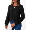 imageAUTOMET Womens Long Sleeve Shirts Casual Tunic Work Tops Cute Pullover Sweaters Early Fall Outfits 2025 Winter ClothingBlack