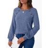 imageAUTOMET Womens Long Sleeve Shirts Casual Tunic Work Tops Cute Pullover Sweaters Early Fall Outfits 2025 Winter ClothingBlue