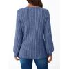 imageAUTOMET Womens Long Sleeve Shirts Casual Tunic Work Tops Cute Pullover Sweaters Early Fall Outfits 2025 Winter ClothingBlue