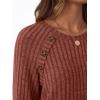 imageAUTOMET Womens Long Sleeve Shirts Casual Tunic Work Tops Cute Pullover Sweaters Early Fall Outfits 2025 Winter ClothingCaramel