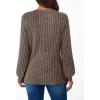 imageAUTOMET Womens Long Sleeve Shirts Casual Tunic Work Tops Cute Pullover Sweaters Early Fall Outfits 2025 Winter ClothingChocolate Brown