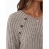 imageAUTOMET Womens Long Sleeve Shirts Casual Tunic Work Tops Cute Pullover Sweaters Early Fall Outfits 2025 Winter ClothingCoffe Grey