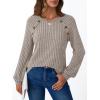 imageAUTOMET Womens Long Sleeve Shirts Casual Tunic Work Tops Cute Pullover Sweaters Early Fall Outfits 2025 Winter ClothingCoffe Grey