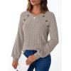 imageAUTOMET Womens Long Sleeve Shirts Casual Tunic Work Tops Cute Pullover Sweaters Early Fall Outfits 2025 Winter ClothingCoffe Grey