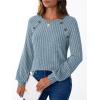 imageAUTOMET Womens Long Sleeve Shirts Casual Tunic Work Tops Cute Pullover Sweaters Early Fall Outfits 2025 Winter ClothingDusty Blue