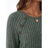 imageAUTOMET Womens Long Sleeve Shirts Casual Tunic Work Tops Cute Pullover Sweaters Early Fall Outfits 2025 Winter ClothingGreen
