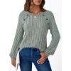 imageAUTOMET Womens Long Sleeve Shirts Casual Tunic Work Tops Cute Pullover Sweaters Early Fall Outfits 2025 Winter ClothingLight Green