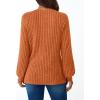 imageAUTOMET Womens Long Sleeve Shirts Casual Tunic Work Tops Cute Pullover Sweaters Early Fall Outfits 2025 Winter ClothingOrange
