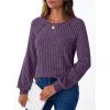 imageAUTOMET Womens Long Sleeve Shirts Casual Tunic Work Tops Cute Pullover Sweaters Early Fall Outfits 2025 Winter ClothingPurple