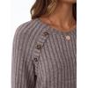 imageAUTOMET Womens Long Sleeve Shirts Casual Tunic Work Tops Cute Pullover Sweaters Early Fall Outfits 2025 Winter ClothingRose Taupe