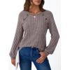 imageAUTOMET Womens Long Sleeve Shirts Casual Tunic Work Tops Cute Pullover Sweaters Early Fall Outfits 2025 Winter ClothingRose Taupe