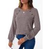 imageAUTOMET Womens Long Sleeve Shirts Casual Tunic Work Tops Cute Pullover Sweaters Early Fall Outfits 2025 Winter ClothingRose Taupe